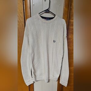 Chaps Ralph Lauren Men's Cream Crewneck Sweater